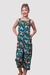 Macacão Infantil Menina Pantacourt Estampado Verde - comprar online