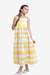 Vestido Longo Infantil Loren Listra Amarela na internet