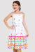 Vestido Infantil Maira Branco Estampado - comprar online