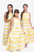 Vestido Longo Infantil Loren Listra Amarela - loja online