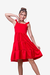 Vestido Infantil Vermelho Isa na internet