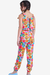 Macacão infantil Menina Estampado Colorido - Brunet Kids - Loja de roupa para Meninas de 2 a 14 anos