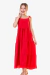 Vestido Longo Infantil Lisiane Vermelho - comprar online