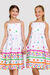 Imagem do Vestido Infantil Maira Branco Estampado