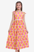 Vestido Infantil Longo Eleonor Amarelo e Rosa - comprar online