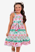 Vestido infantil Natal Estampado Verde Letras - loja online