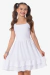 Vestido Infantil Branco com Forro Jamile