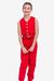 Conjunto Infantil Menina Vermelho Carine (Calça + Cropped) - Brunet Kids - Loja de roupa para Meninas de 2 a 14 anos