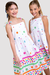 Vestido Infantil Maira Branco Estampado - loja online