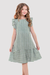 Vestido Menina Talita Verde Listras - comprar online