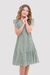 Vestido Menina Talita Verde Listras - loja online