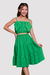 Conjunto Infantil Menina Alice Verde (cropped + saia) - comprar online
