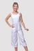 Macacão Infantil Menina Pantacourt Branco Forrado - comprar online
