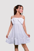 Vestido Infantil Laura Branco Laço (com forro) - comprar online