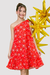 Vestido Infantil Natal Magna Vermelho - comprar online