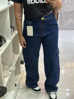 CALÇA JEANS WIDE LEG CARGO - comprar online
