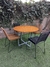 Mesa Moderna hierro y madera estilo industrial - Mundo Banco