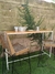 Barra desayunadora hierro y madera estilo industrial - comprar online