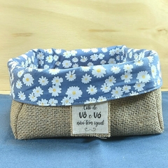 Cesta Dia das Avós - Floral Azul - Cesta de Presentes - comprar online