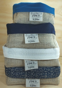 Cesta Juta & Linho - Mensagens de Amor - Presente Masculino - Cesta de Presentes - Tag Personalizada - loja online