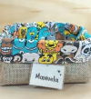 Cesta Bicharada - Juta e Tecido - Tag Personalizada - Lembrancinha de Aniversário