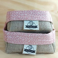 Cesta Verde Menta Floral - Sua Marca - Cafeteria - Cesta de Café da Manhã - comprar online