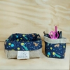 Kit Desconto Cesta com Porta Lápis - Pequeno Príncipe - Juta e Tecido - Tag Personalizada - Lembrancinha de Aniversário