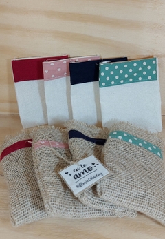 Saquinho Festa Junina - Detalhe em Tecido - Tag Personalizada - Lembrancinha - Craft.Mimo