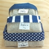 Cesta Poá - Fé na Vida - Azul - Cesta de Presentes - Tag Personalizada - Juta & Tecido