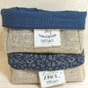 Cesta de Presentes - Estampas Azuis - Logotipo Personalizado - Mercearia, Empório e Guloseimas