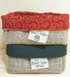 Cesta Boas Festas Empório - Cesta Natalina - Juta e Tecido - Tag Personalizada