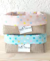 Cesta de Páscoa Feliz Páscoa - Bolinhas Coloridas - Cesta de Presentes - Tag Personalizada - Juta & Tecido