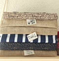 Cesta Bom Dia - Linho Marsala - Cesta de Café da Manhã - Craft.Mimo