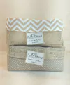 Cesta de Páscoa Tons de Chocolate - Mensagem & Logotipo - Cesta de Presentes - Tag Personalizada - Juta & Tecido