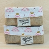 Cesta Gatinha Princesa - Juta e Tecido - Tag Personalizada - Lembrancinha de Aniversário