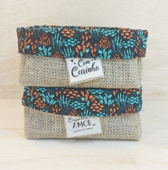 Cesta Floral Rosé Raminhos - Contém Amor - Cesta de Presentes - Tag Personalizada - Juta & Tecido na internet
