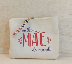 Necessaire Dia das Mães - Nomes Individuais - Lembrancinha Personalizada - Lona 100% Algodão - loja online