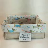 Cesta Pet - Linguicinha - Nomes - Cesta de Presentes - Tag Personalizada - Juta & Tecido