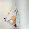 Mochila Bicho Páscoa Poá Laranja - Lembrancinha de Aniversário Safari e Bosque