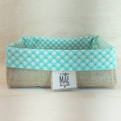 Imagem do Cesta Dia das Mães - Margaridas - Cores & Tags - Cesta de Presentes - Tag Personalizada - Juta & Tecido