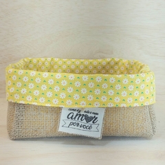 Cesta Dia dos Namorados - Meu Amor Por Você - Cesta de Presentes - Tag Personalizada - Juta & Tecido