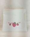 Saquinho Lembrancinha Moranguinho - Estampa Personalizada - Algodão Cru com Cordão Avulso