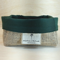 Cesta Aceita Ser Minha Madrinha - Casamento - Tag Personalizada - Juta & Tecido na internet