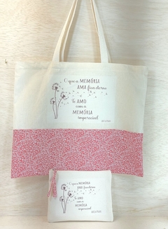 Ecobag Poesia - Floral Vermelho - Presente Personalizado - Craft.Mimo