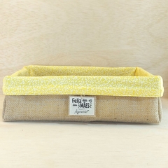 Imagem do Cesta Dia das Mães - A Melhor Mãe do Mundo - Estampas - Cesta de Presentes - Tag Personalizada - Juta & Tecido