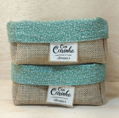 Cesta Floral Raminhos - Rosé & Lilás - Cesta de Presentes - Tag Personalizada - Juta & Tecido na internet