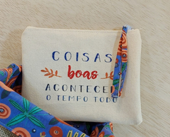 Necessaire - Impressão Personalizada - Lona de Algodão Cru - Formato Carteira - comprar online