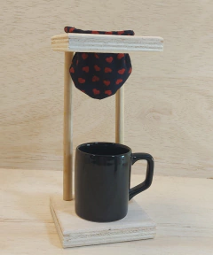 Mini Coador Amor - Corações Vermelhos - Presente Personalizado