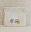 Saquinho Melhor Sogra do Mundo - Lembrancinha - Estampa Personalizada - Algodão Cru com Cordão Embutido - 10x13cm