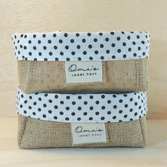 Cesta de Presentes - Poá Caramelo - Linho Cru - Logotipo Personalizado - Mercearia, Empório e Guloseimas - comprar online